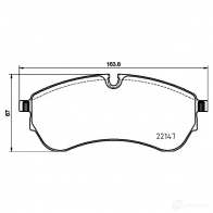 Тормозные колодки дисковые, комплект HELLA 8DB 355 032-921 1436754243 X JSHN