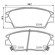 Тормозные колодки дисковые, комплект HELLA 1437478305 O 85A5 8DB 355 025-741 - Изображение 4