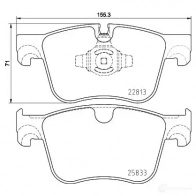 Тормозные колодки дисковые, комплект HELLA 2 1AYEKE 8DB 355 036-491 1437478315 - Изображение 4