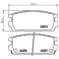 Тормозные колодки, комплект HELLA 24201 8db355011841 29169 2381 3