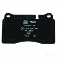 Тормозные колодки дисковые, комплект HELLA 2 4098 T1499 8DB 355 011-851 29170 - Изображение 3