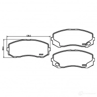 Тормозные колодки дисковые, комплект HELLA 292 49 8DB 355 005-581 29250 28590