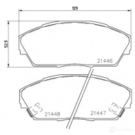 Тормозные колодки, комплект HELLA 21447 28662 2144 6 8db355006301 - Изображение 4
