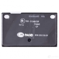 Тормозные колодки дисковые, комплект HELLA 8DB 355 018-391 201 53 764D43 29809 - Изображение 3