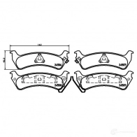 Тормозные колодки дисковые, комплект HELLA 8DB 355 013-091 Jeep Grand Cherokee (ZJ, ZG) 1 Внедорожник 5.2 4x4 223 л.с. 1996 – 1998 24507 24 506