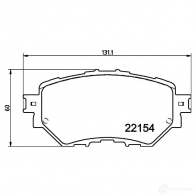 Тормозные колодки дисковые, комплект HELLA 1437478530 8DB 355 032-091 13O9U C - Изображение 4