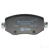 Тормозные колодки дисковые, комплект HELLA 1437442617 8 8249NZ 8DB 355 025-851 - Изображение 2