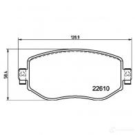 Тормозные колодки дисковые, комплект HELLA 1437442617 8 8249NZ 8DB 355 025-851 - Изображение 4