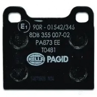Тормозные колодки, комплект HELLA 20 034 736D31 8db355007021 28733 - Изображение 3