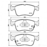 Тормозные колодки дисковые, комплект HELLA 8DB 355 039-421 PHX 23 1437477816