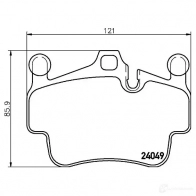 Тормозные колодки, комплект HELLA 7894D1135 24 049 29252 8db355012721