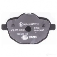 Тормозные колодки дисковые, комплект HELLA 24562 8DB 355 013-921 29370 245 61 - Изображение 3