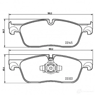 Тормозные колодки дисковые, комплект HELLA 8DB 355 024-741 2214 5 1424495420 22322