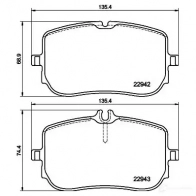 Тормозные колодки дисковые, комплект HELLA 8DB 355 040-161 1437478449 K MFHJS