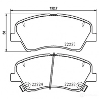 Тормозные колодки дисковые, комплект HELLA 1437478433 8DB 355 036-501 QFHP T6 - Изображение 4