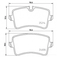 Тормозные колодки дисковые, комплект HELLA 8DB 355 025-311 25214 1193335415 2460 6 - Изображение 4