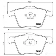 Тормозные колодки, комплект HELLA 29159 24142 8db355011721 2 4141 - Изображение 1