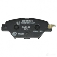 Тормозные колодки дисковые, комплект HELLA 1437446228 0S ZYB 8DB 355 036-521 - Изображение 2