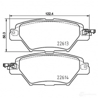 Тормозные колодки дисковые, комплект HELLA 1437446228 0S ZYB 8DB 355 036-521 - Изображение 4