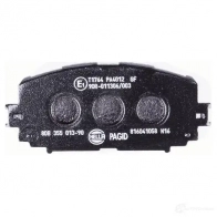 Тормозные колодки дисковые, комплект HELLA 2470 8 8DB 355 013-901 T1764 29368 - Изображение 3