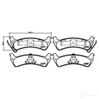 Тормозные колодки, комплект HELLA 24378 243 77 Ford Explorer 2 (EX, UN150) Внедорожник 4.0 4WD 204 л.с. 1999 – 2001 8db355012491