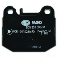 Тормозные колодки дисковые, комплект HELLA 7749D874 8DB 355 008-831 231 57 28891 - Изображение 3