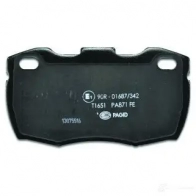 Тормозные колодки дисковые, комплект HELLA 21 519 T1651 29266 8DB 355 012-871 - Изображение 3