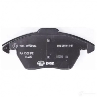Тормозные колодки дисковые, комплект HELLA 24153 29166 8DB 355 011-811 23 589 - Изображение 3