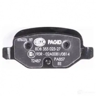 Тормозные колодки дисковые, комплект HELLA 25411 8DB 355 023-271 30214 236 01 - Изображение 3