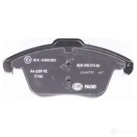 Тормозные колодки дисковые, комплект HELLA 2433 2 8DB 355 013-861 29364 24333 - Изображение 3