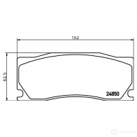 Тормозные колодки дисковые, комплект HELLA T1789 29387 8DB 355 014-091 248 50