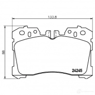 Тормозные колодки, комплект HELLA 28698 8398D1282 2424 5 8db355006661 - Изображение 4