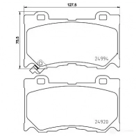 Тормозные колодки, комплект HELLA 29517 2 4920 24994 8db355015411 - Изображение 4