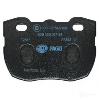 Тормозные колодки дисковые, комплект HELLA 8DB 355 037-941 1437446434 P 7AXMJ - Изображение 2