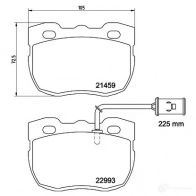Тормозные колодки дисковые, комплект HELLA 8DB 355 037-941 1437446434 P 7AXMJ - Изображение 4
