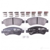 Тормозные колодки дисковые, комплект HELLA T1422 29100 8DB 355 011-071 239 54 - Изображение 2