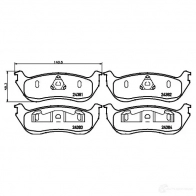 Тормозные колодки дисковые, комплект HELLA 8DB 355 012-481 24382 29232 2438 1