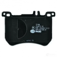 Тормозные колодки дисковые, комплект HELLA 8DB 355 020-491 30008 8899D1670 2518 3 - Изображение 2