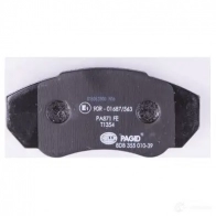 Тормозные колодки дисковые, комплект HELLA 239 17 23918 29039 8DB 355 010-391 - Изображение 3