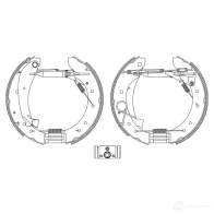 Тормозные колодки HELLA R13 19 V6PKKB 28560 8DB 355 005-281 - Изображение 2