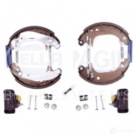 Барабанные тормозные колодки, комплект HELLA 8db355003651 9KLEVC 28398 R0 140 - Изображение 2