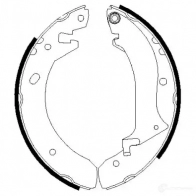 Тормозные колодки HELLA 8DB 355 001-901 H91 15 1FRR2E 28225 - Изображение 1