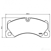 Тормозные колодки HELLA 28111 HAZMBM 8DB 355 000-721 H82 10 - Изображение 2