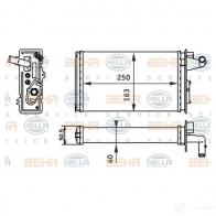 Барабанные колодки HELLA H 8230 8DA 355 050-311 K696CV 27954 - Изображение 2