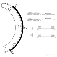 Барабанные колодки HELLA 27966 GQVDU H 9435 8DA 355 050-431 - Изображение 2