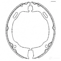 Тормозные колодки ручника, комплект HELLA 8da355051241 H174 0 28039 HC2BKAP - Изображение 2