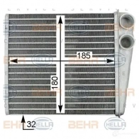 Тормозные колодки ручника, комплект HELLA 8da355050301 H80 75 27953 JYO1JL - Изображение 2