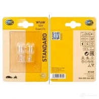 Лампа накаливания W16W W2.1X9 16 Вт 12 В HELLA 1437452285 8GA008246003 G 1R9H - Изображение 3