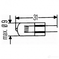 Лампа накаливания P21W 20 Вт 24 В HELLA 4082300519099 8GH005758246 42553 TUQFON F