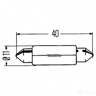 Лампа накаливания HELLA 8GM002091131 42819 C10W 08231 0 - Изображение 6